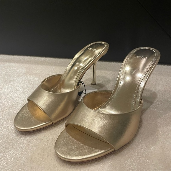 Mango gold sandals - Picture 1 of 4